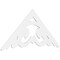 Ekena Millwork Pitch Preston Architectural Grade PVC Gable Pediment, 72"W x 33"H x 1"P (11/12) GPP072X033X100PRE - alternate 1